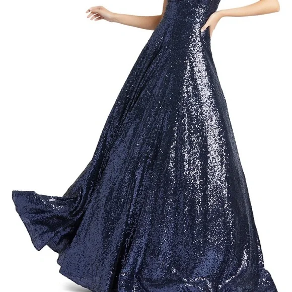 Mac Duggal Sequin Ball Gown - Picture 3 of 6